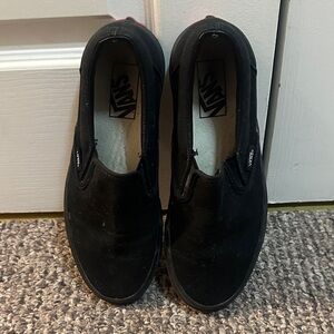 Vans Classic Black Slip-On Sneakers-Unisex